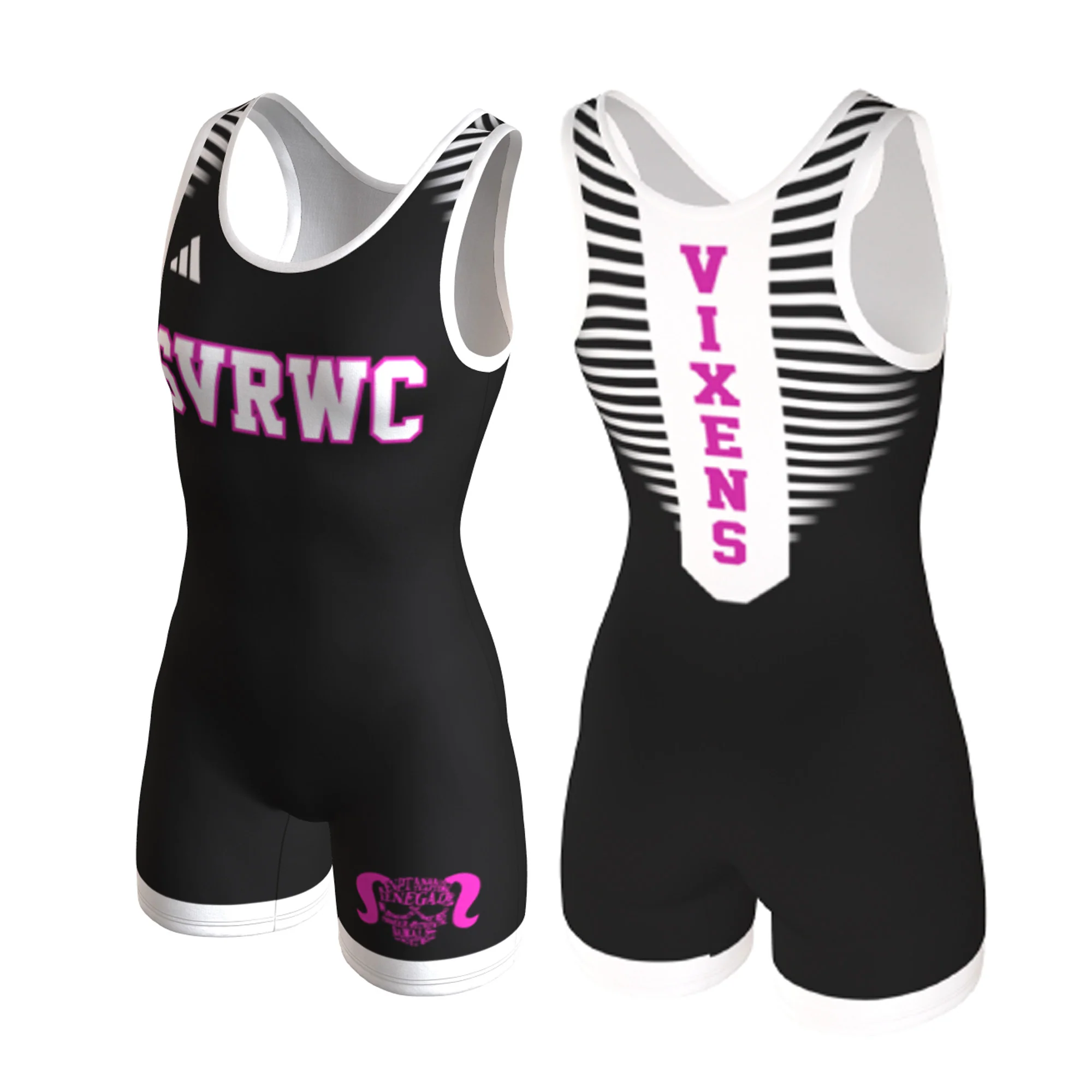 Team Store Steel Valley - Womens Singlet Black/Pink